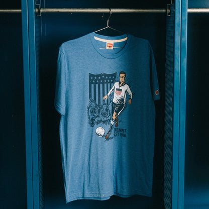 Unisex Homage USMNT Retro 1916 Blue Tee