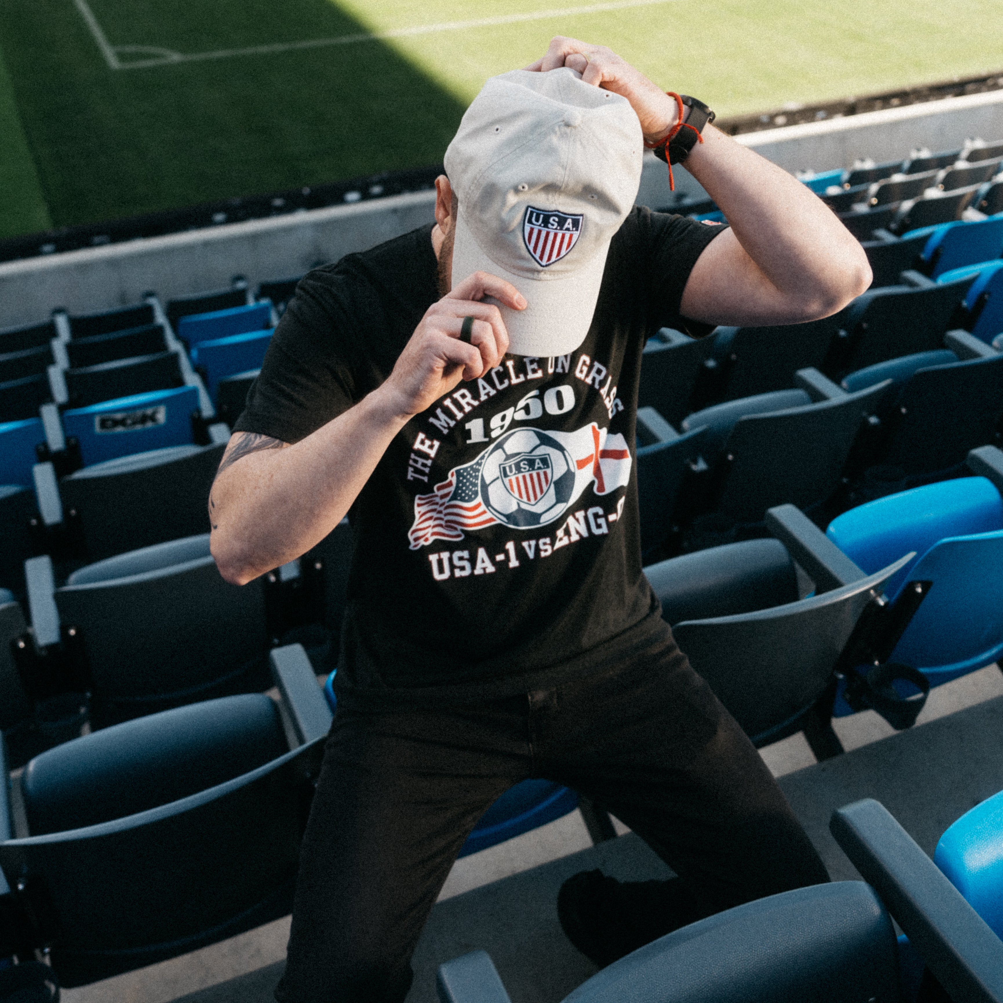 Unisex Homage USMNT Retro 1950 Miracle Black Tee