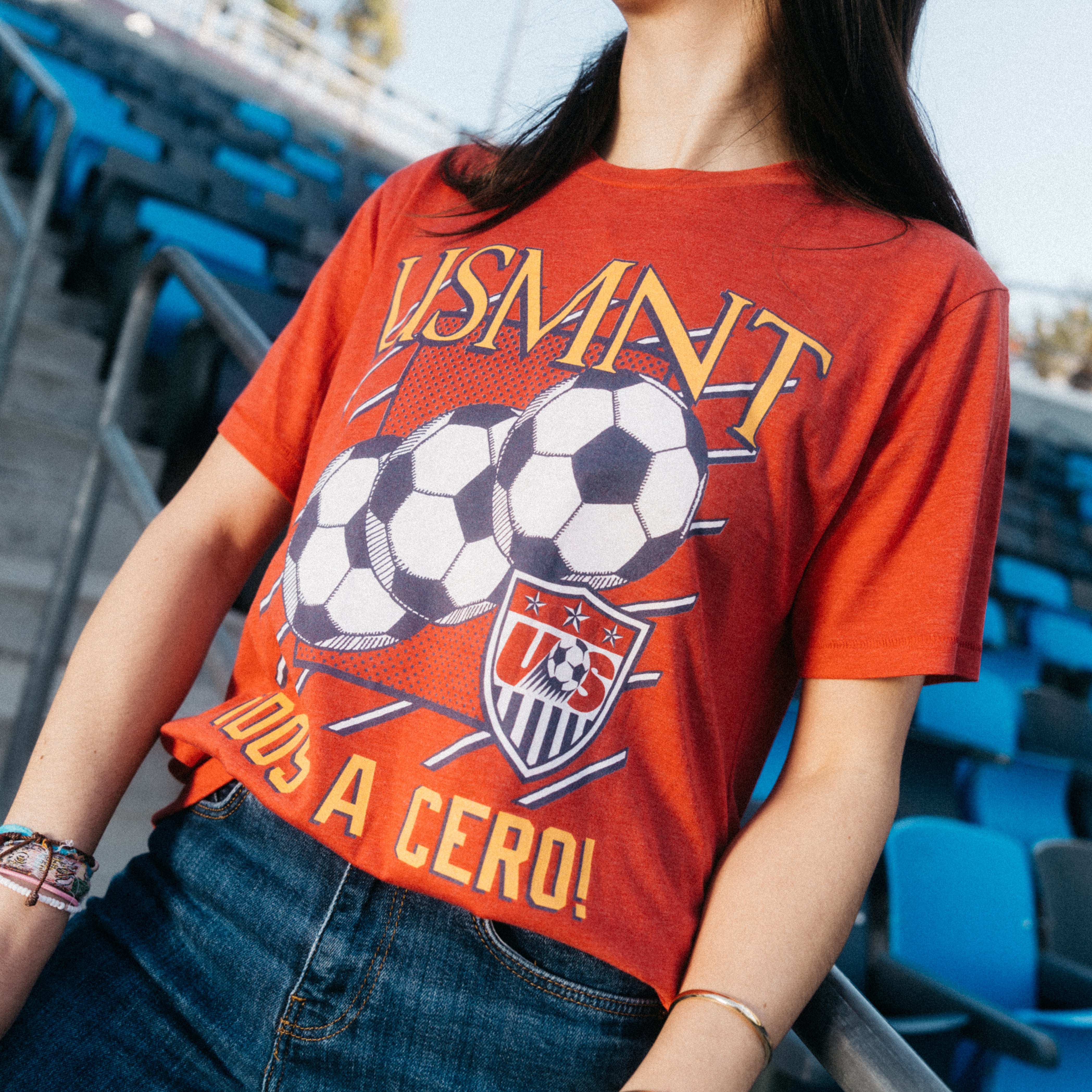 Unisex Homage USMNT Retro Dos a Cero Red Tee