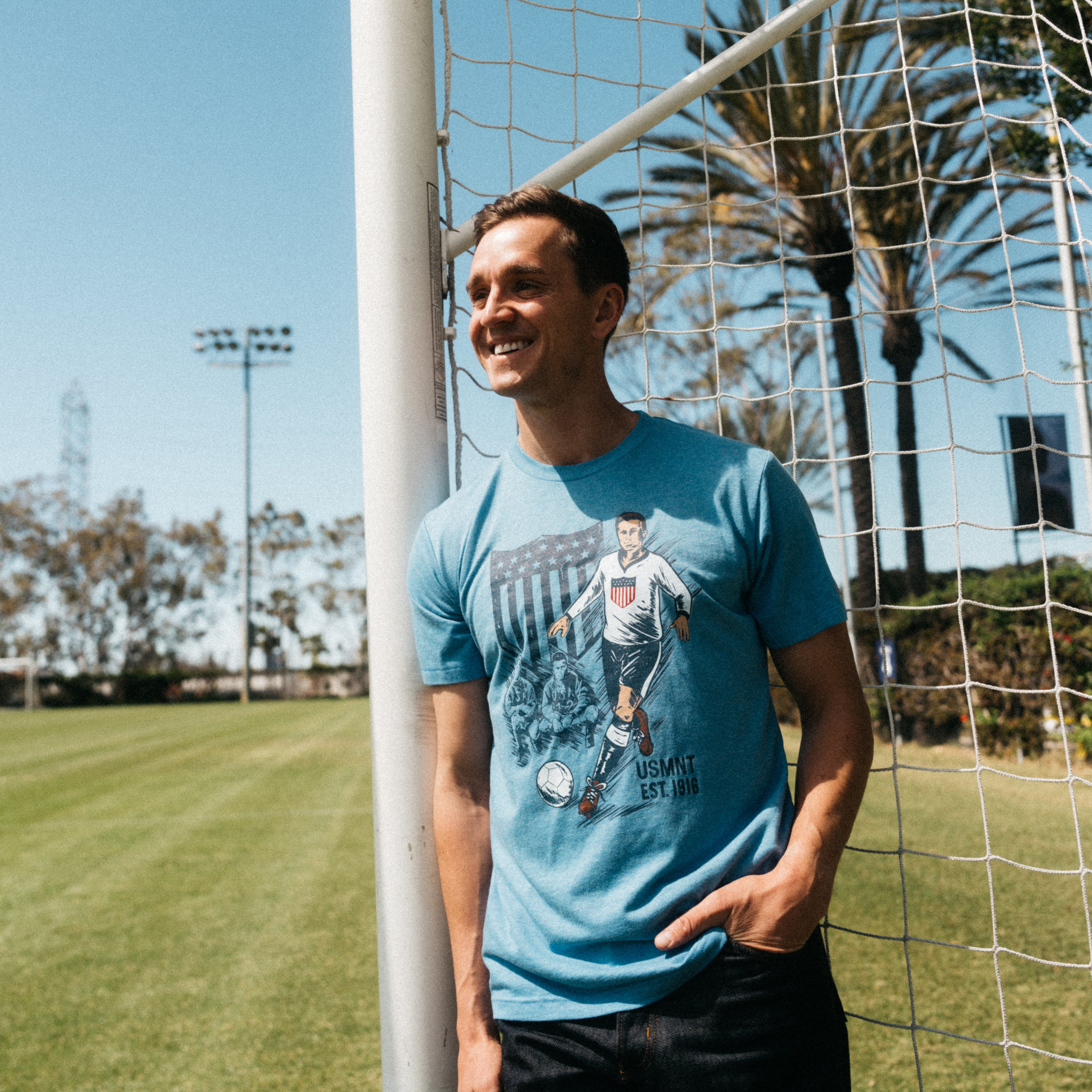 Unisex Homage USMNT Retro 1916 Blue Tee