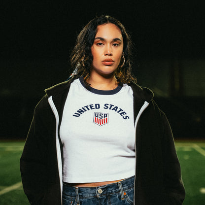 Women's Levi's United States White Ringer T-Shirt