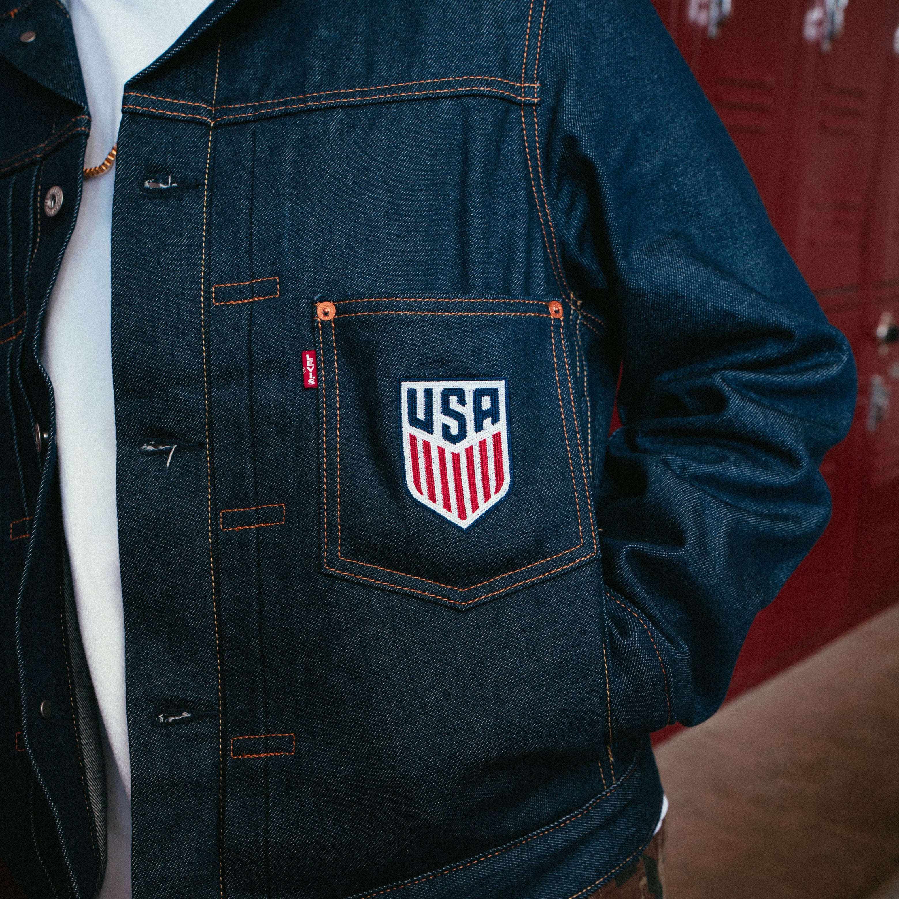 Unisex Levi's United States Black Denim Jacket – U.S. Soccer Store®