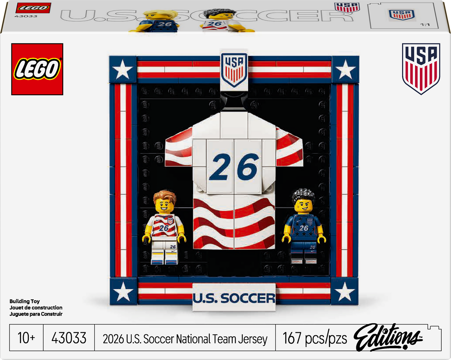 Lego 2026 U.S Soccer Customizable Jersey
