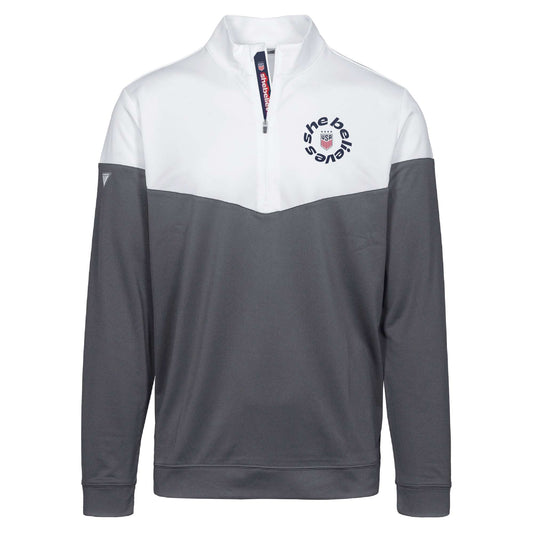 Men's Levelwear USWNT SheBelieves Commuter White 1/4 Zip