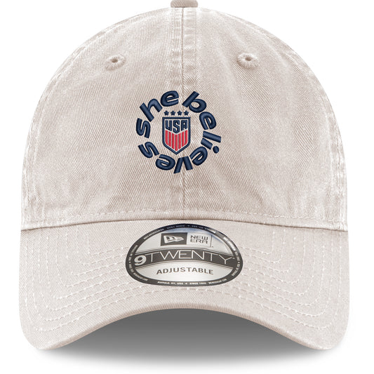 Adult New Era USWNT SheBelieves 9Twenty Stone Hat