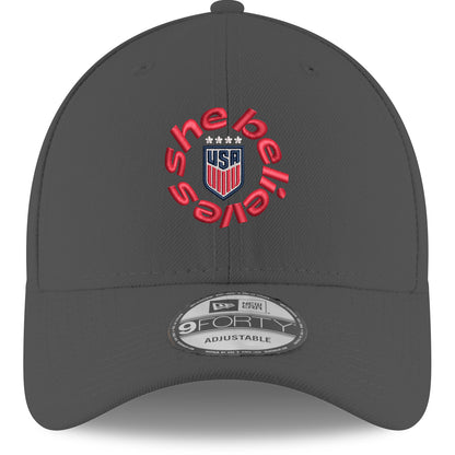 Adult New Era USWNT SheBelieves 9Forty Gray Hat