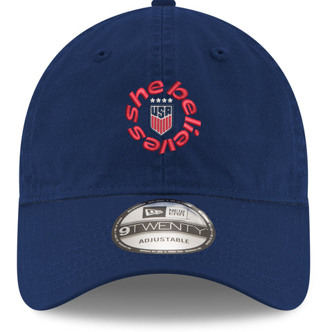 Adult New Era USWNT SheBelieves 9Twenty Navy Hat Official
