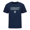 Unisex USMNT Holiday Snowy Lights Navy Tee