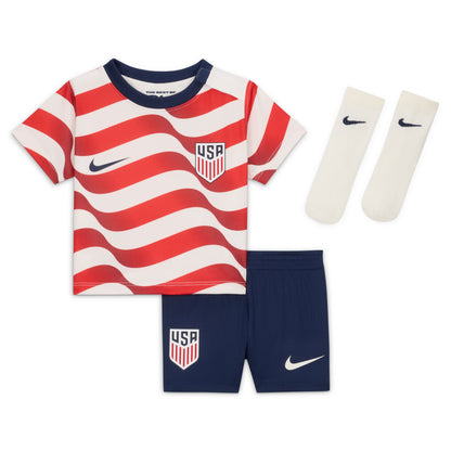 Infant Nike USMNT 2026 Stripes Kit Set