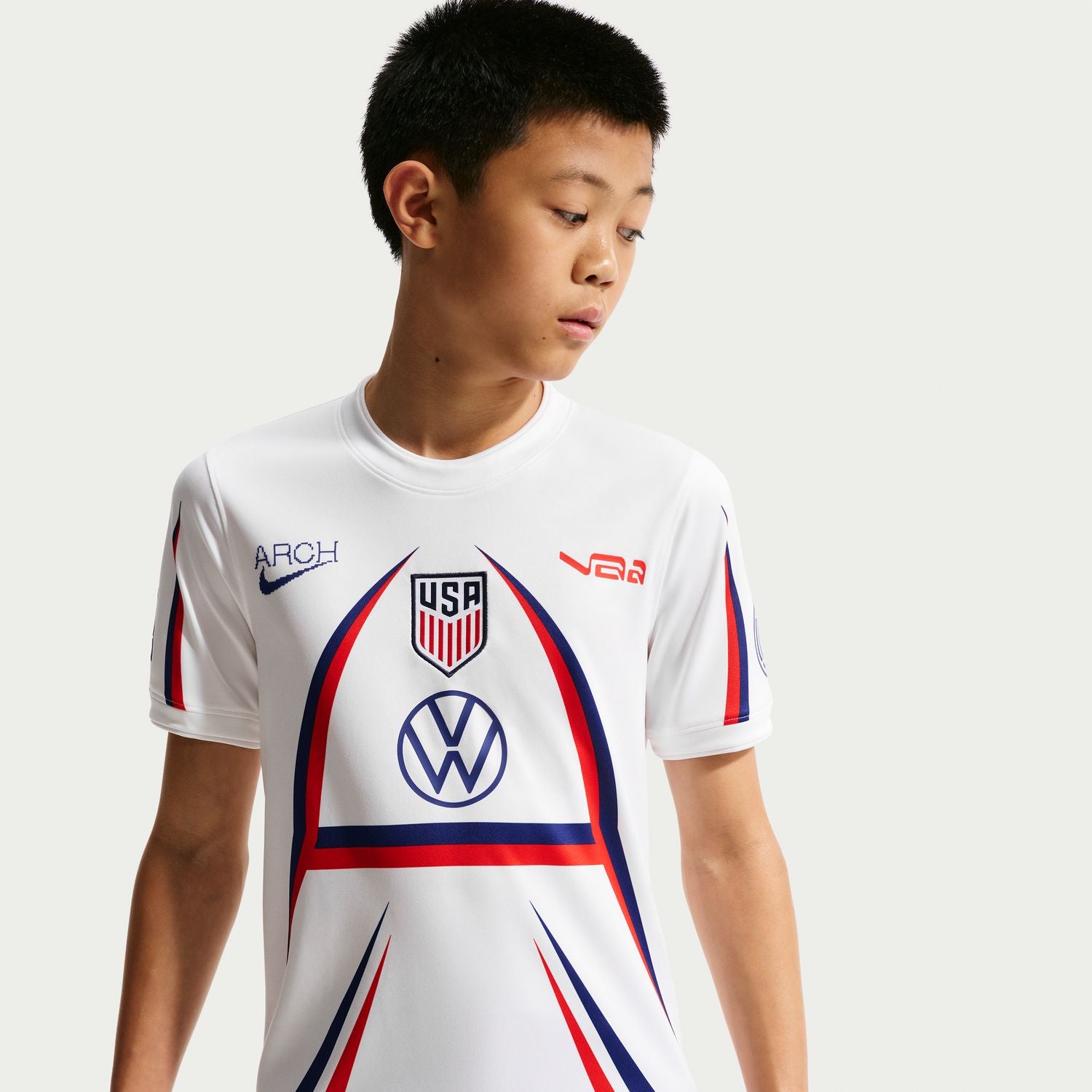 USA x V.A.A. Big Kids' Short-Sleeve Pre-Match Top – U.S. Soccer Store®
