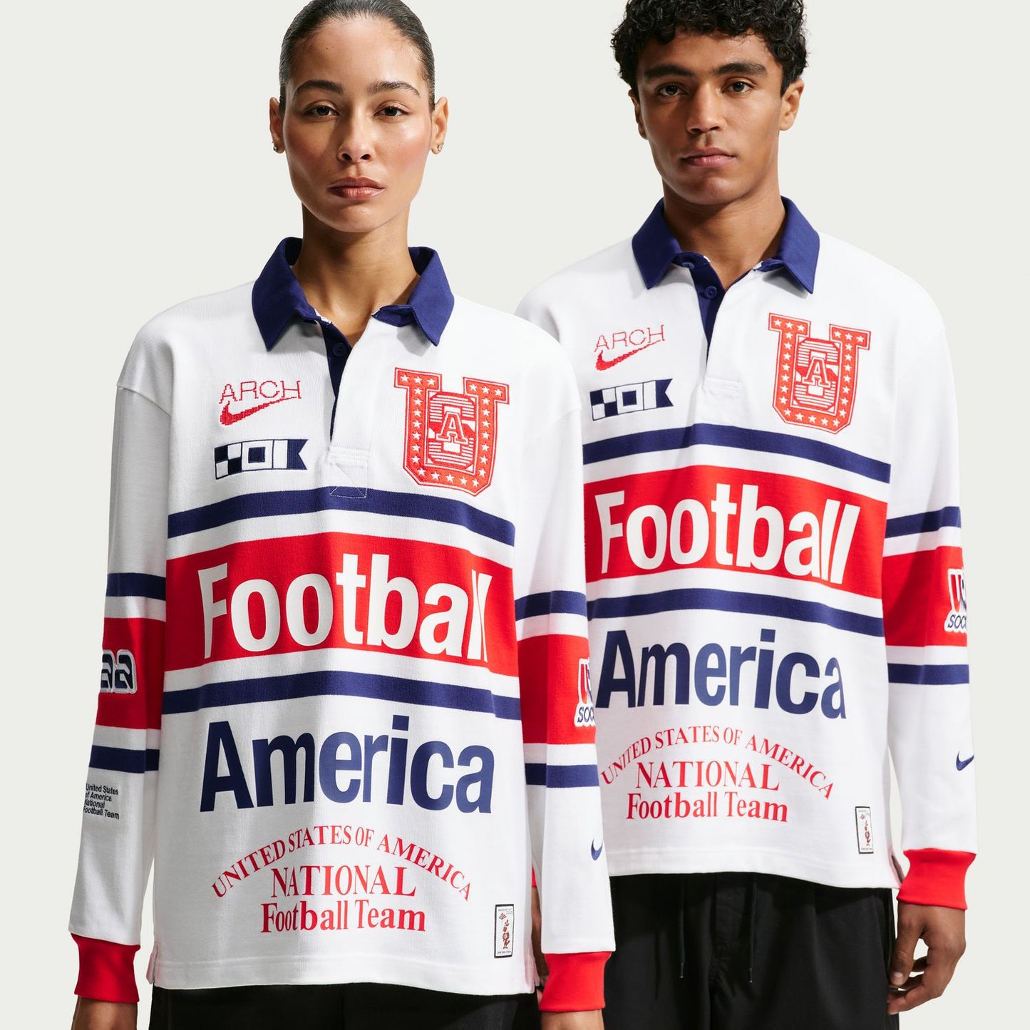 USA x V.A.A. Men's Long-Sleeve Rugby Top