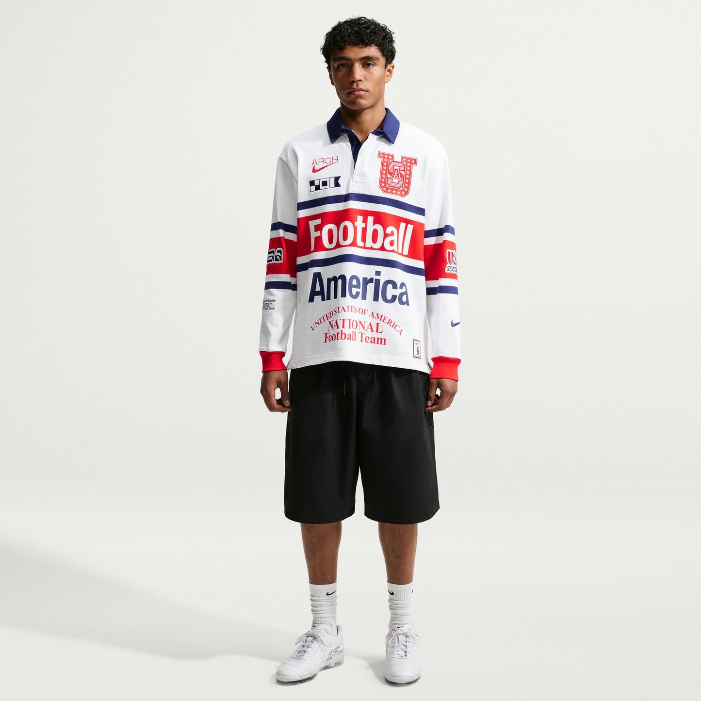USA x V.A.A. Men's Long-Sleeve Rugby Top
