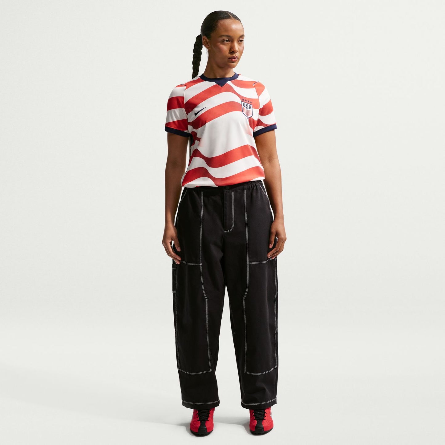 Women's Nike USWNT 2026 Personalized Stripes Stadium Jersey