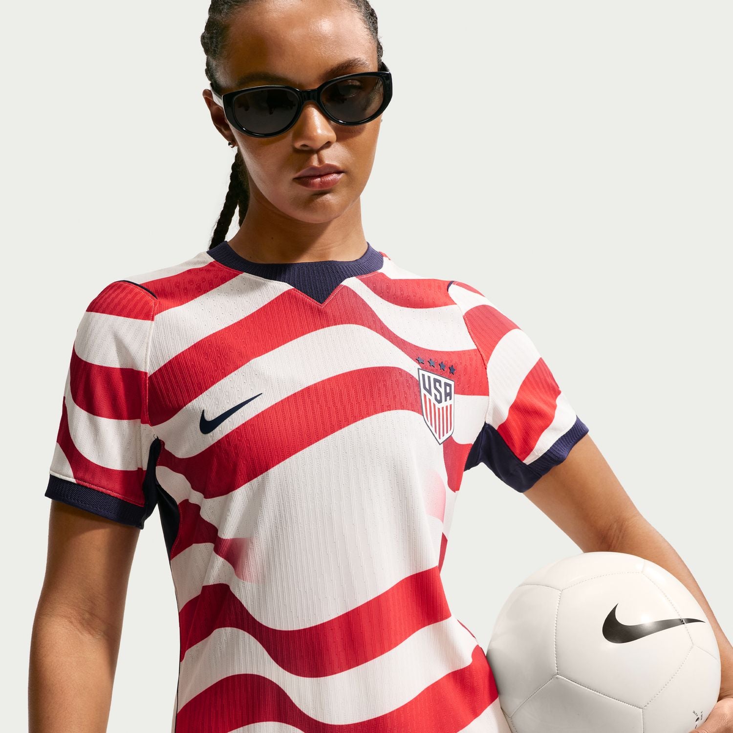 Women's Nike USWNT 2026 Home Open Match Authentic Jersey - Stripes