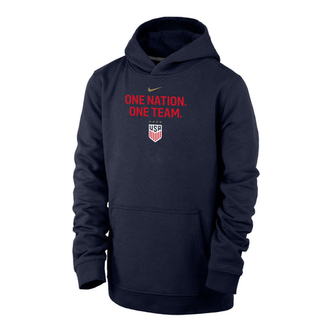 Youth Nike USWNT One Nation One Team Navy Hoodie