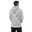 Unisex USA Icon Blue Hoodie - Back View