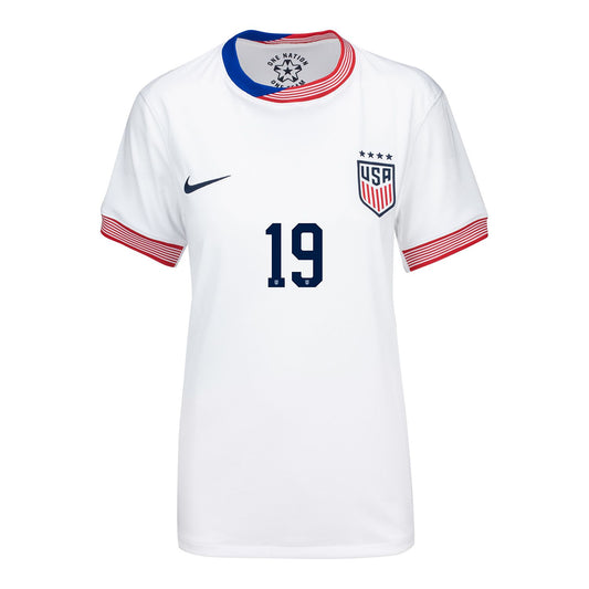 Women's Nike USWNT 2024 American Classic Home Dunn 19 Stadium Jersey - Front View