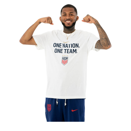 Men's Nike USWNT One Nation One Team White Tee - Front View