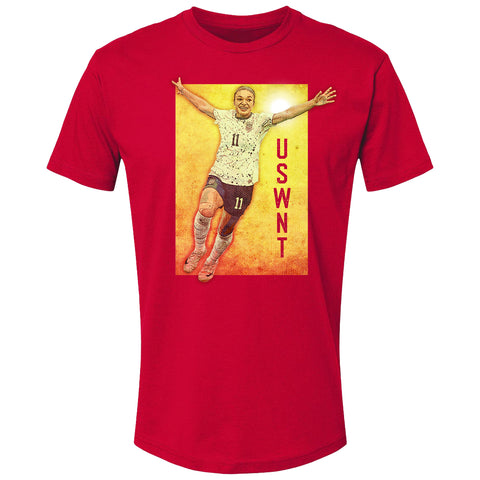 Men's USWNT Sophia Smith Action Red Tee - Front View