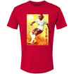 Men's USWNT Crystal Dunn Action Red Tee - Front View