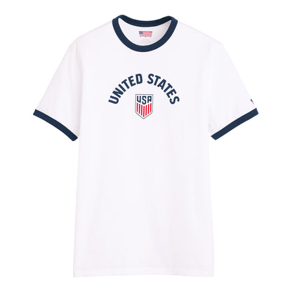 Levi's Unisex United States White Ringer T-Shirt