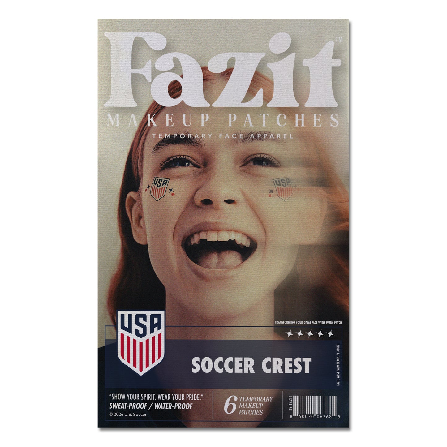 U.S. Soccer Crest Fazit Makeup Patches