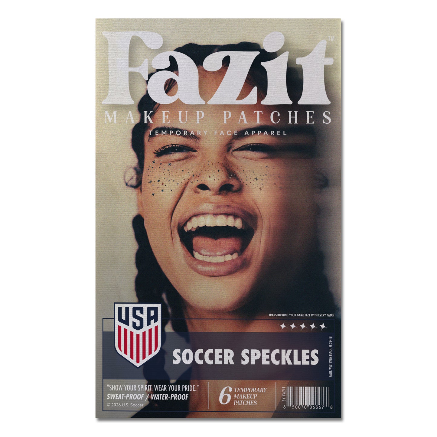 U.S. Soccer Speckles Fazit Makeup Patches