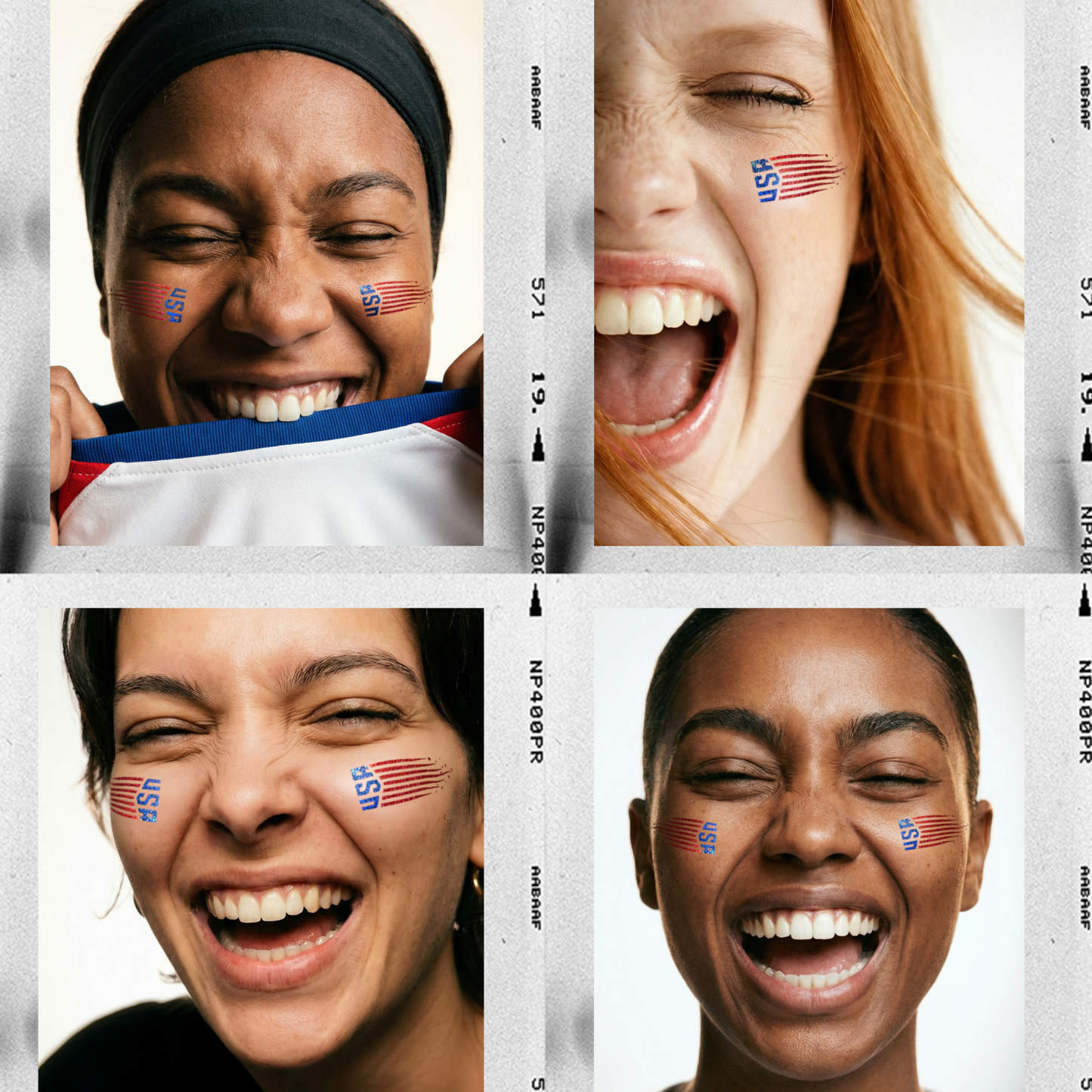 U.S. Soccer Stripes Fazit Makeup Patches