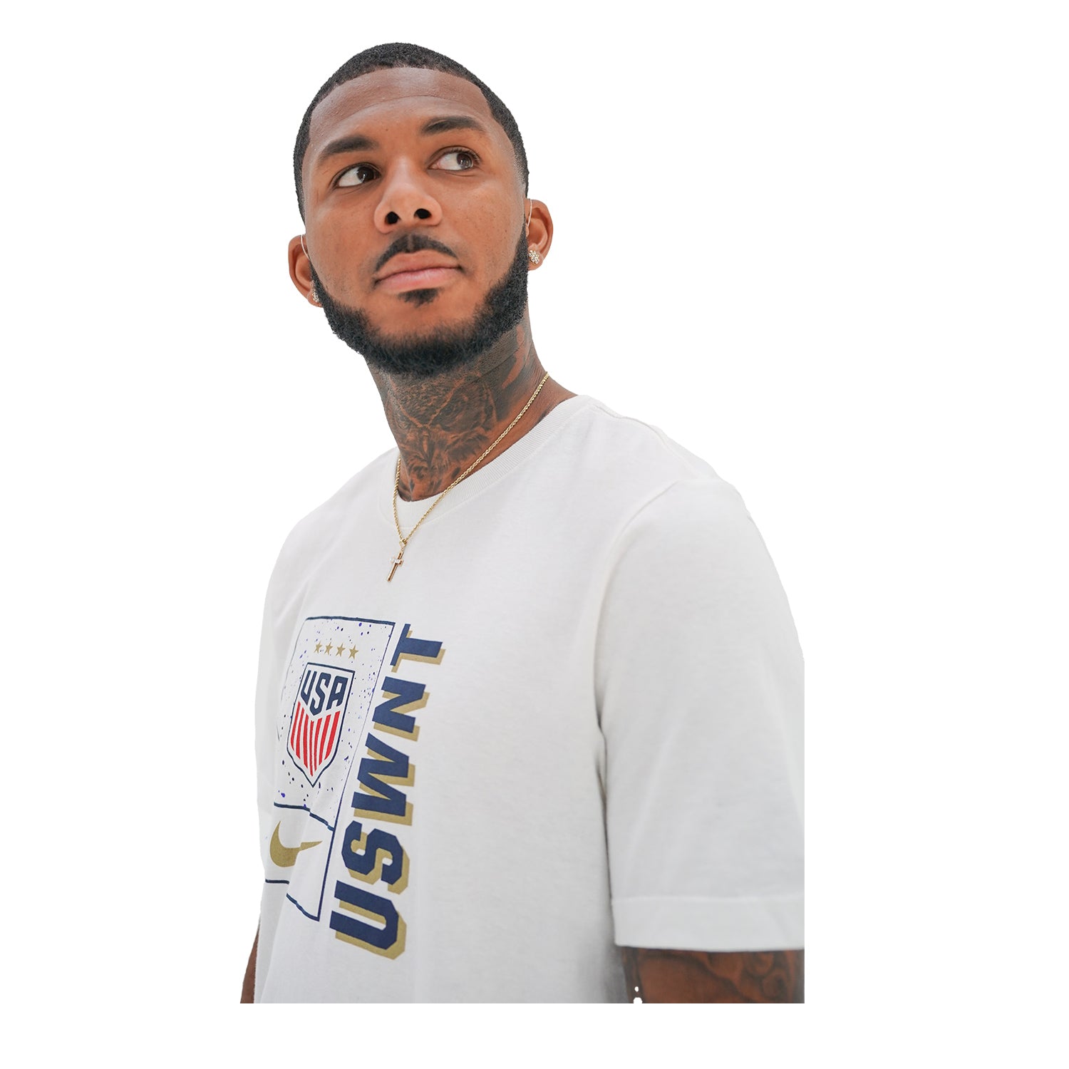 Men's Nike USWNT Core White Tee - Side View