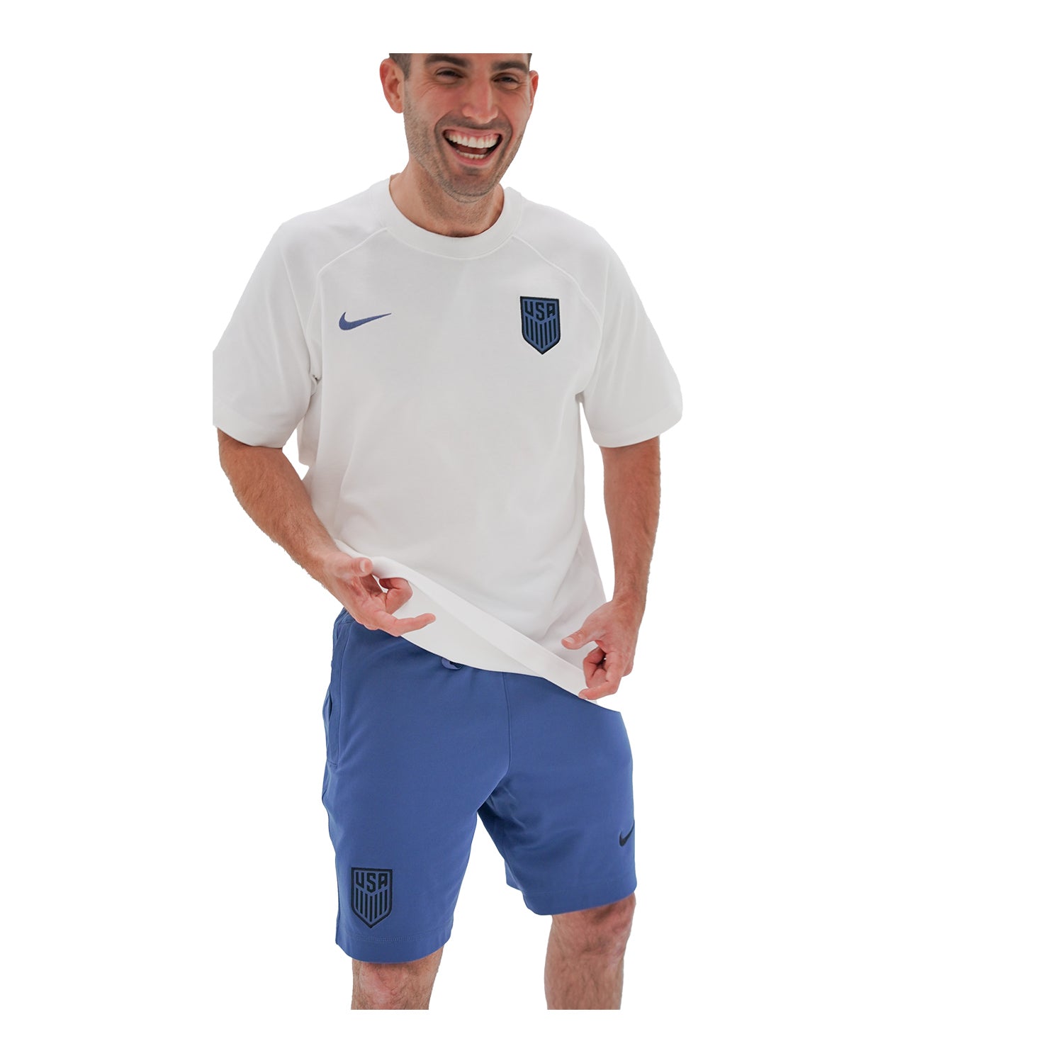 Men's Nike USA Travel White Tee - Front View