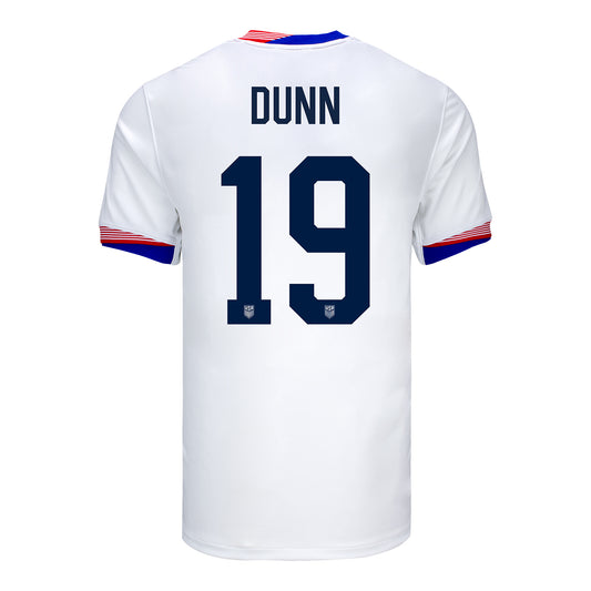 Men's Nike USWNT 2024 American Classic Home Dunn 19 Stadium Jersey - Back View