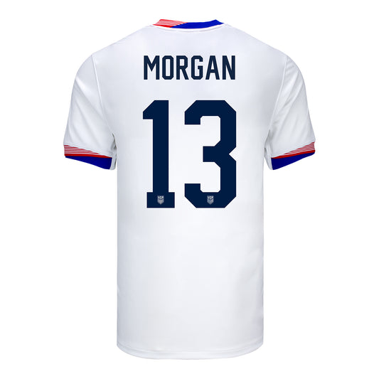 Men's Nike USWNT 2024 American Classic Home Morgan 13 Stadium Jersey - Front View