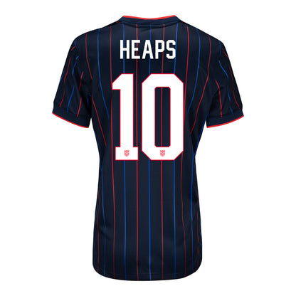 Women's Nike USWNT 2025 Personalized Heartbeat Away Stadium Jersey