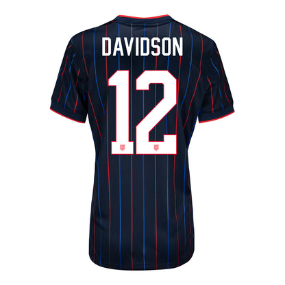 Women's Nike USWNT 2025 Personalized Heartbeat Away Stadium Jersey