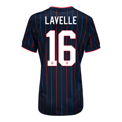 Women's Nike USWNT 2025 Personalized Heartbeat Away Stadium Jersey