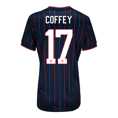 Women's Nike USWNT 2025 Personalized Heartbeat Away Stadium Jersey