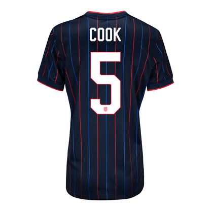 Women's Nike USWNT 2025 Personalized Heartbeat Away Stadium Jersey