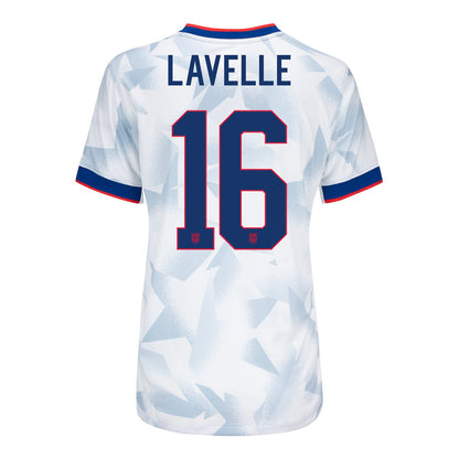 Women's Nike USWNT 2025 Personalized Brilliant Home Stadium Jersey