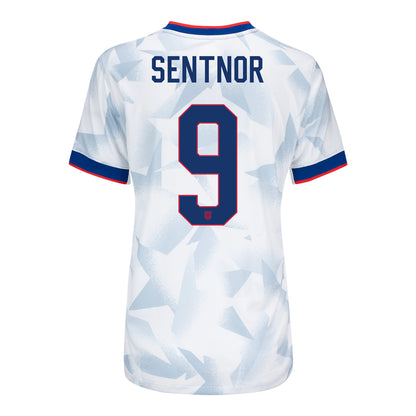 Women's Nike USWNT 2025 Personalized Brilliant Home Stadium Jersey