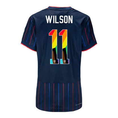 Women's Nike USWNT 2025 Pride Personalized Heartbeat Away Match Jersey