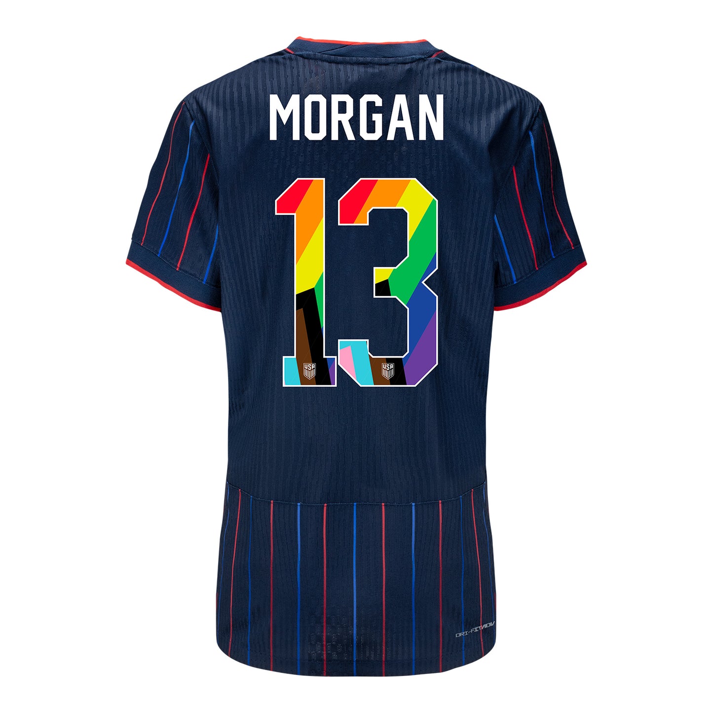 Women's Nike USWNT 2025 Pride Personalized Heartbeat Away Match Jersey