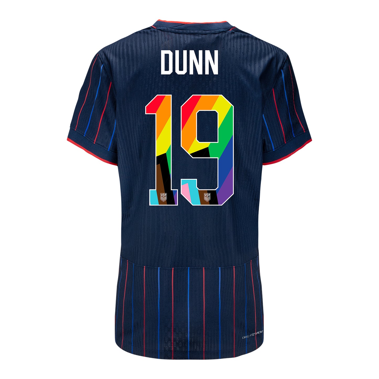 Women's Nike USWNT 2025 Pride Personalized Heartbeat Away Match Jersey