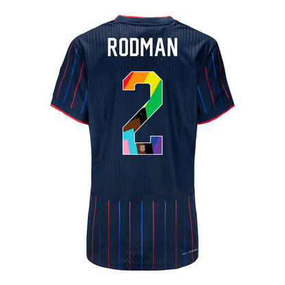 Women's Nike USWNT 2025 Pride Personalized Heartbeat Away Match Jersey