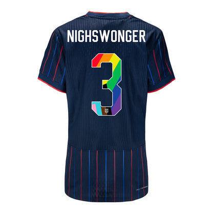 Women's Nike USWNT 2025 Pride Personalized Heartbeat Away Match Jersey