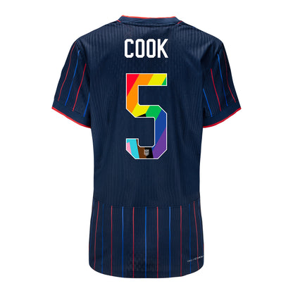 Women's Nike USWNT 2025 Pride Personalized Heartbeat Away Match Jersey