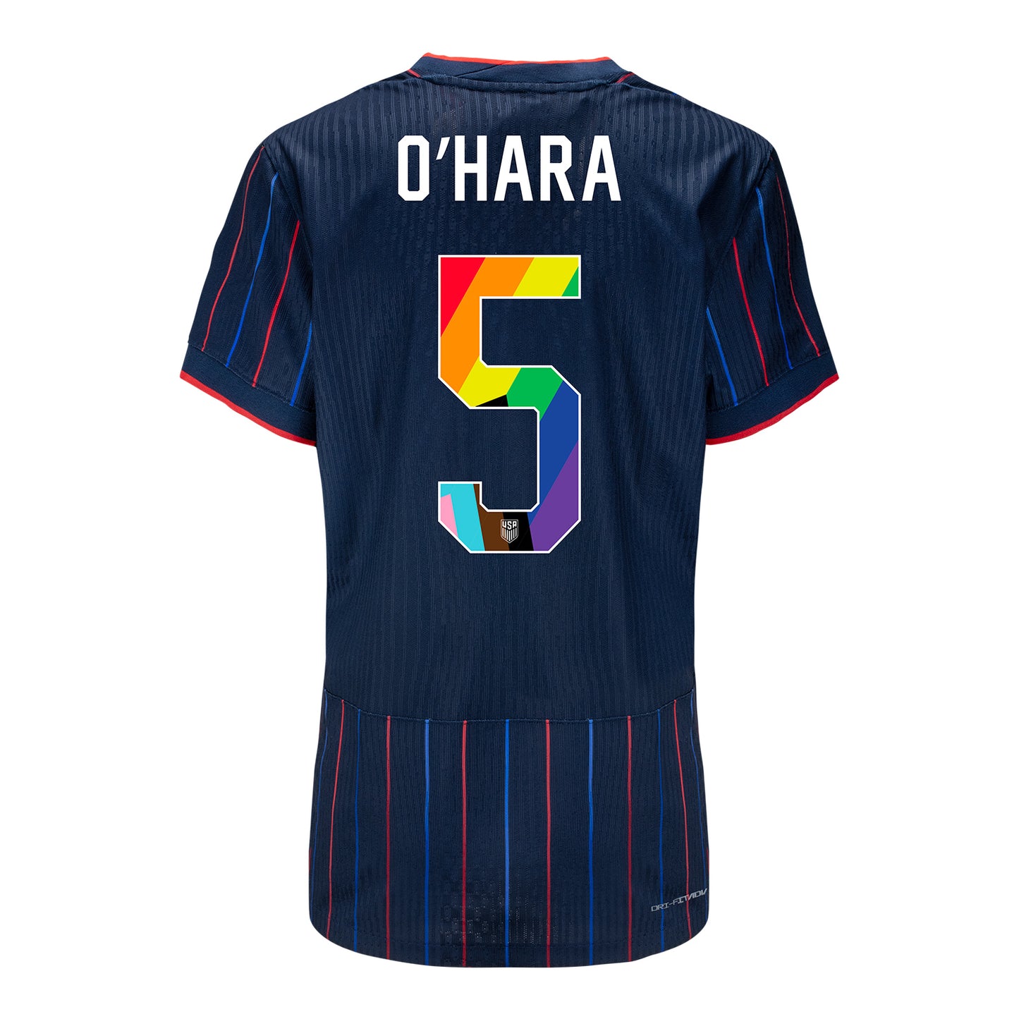 Women's Nike USWNT 2025 Pride Personalized Heartbeat Away Match Jersey