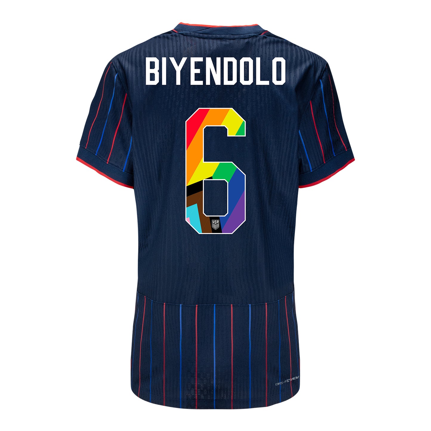 Women's Nike USWNT 2025 Pride Personalized Heartbeat Away Match Jersey