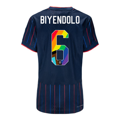 Women's Nike USWNT 2025 Pride Personalized Heartbeat Away Match Jersey
