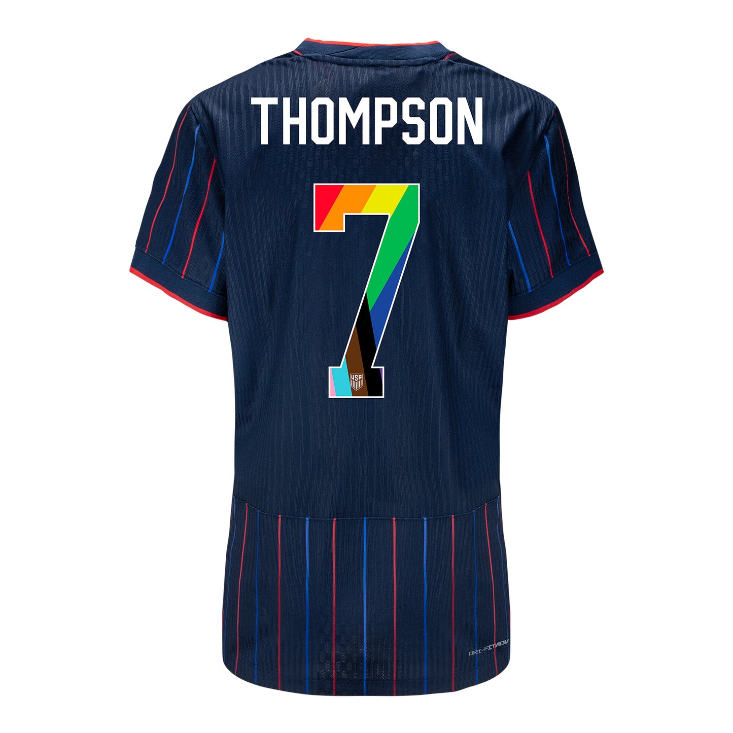 Women's Nike USWNT 2025 Pride Personalized Heartbeat Away Match Jersey