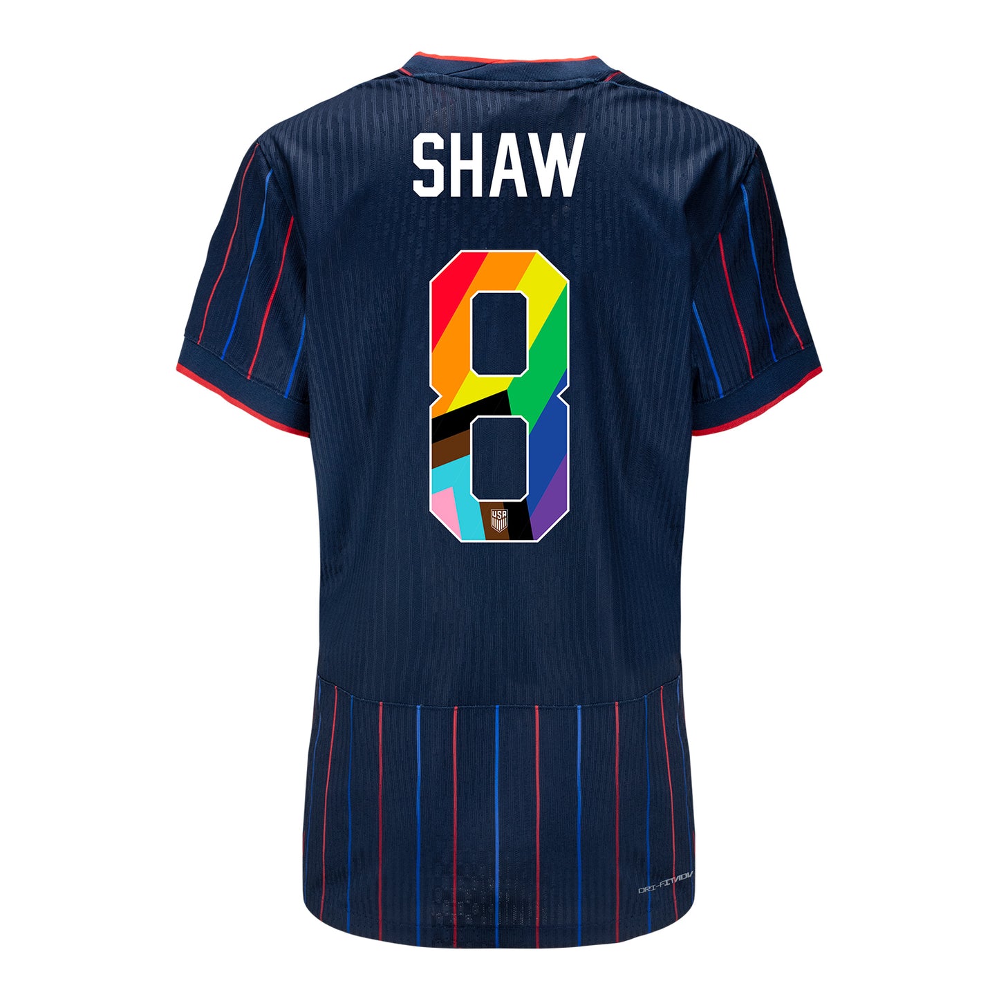 Women's Nike USWNT 2025 Pride Personalized Heartbeat Away Match Jersey